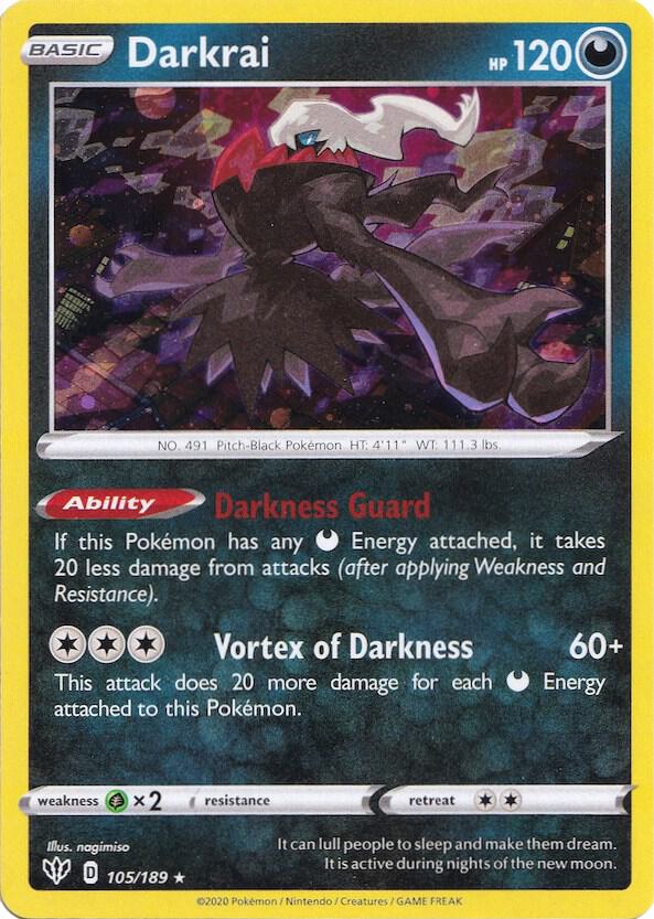 Darkrai (Cosmos Holo) 105/189 card from Miscellaneous Cards & Products