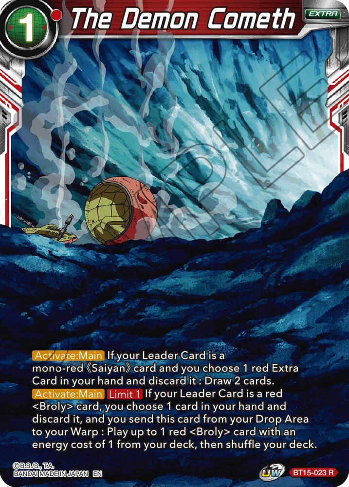 The Demon Cometh BT15-023 card from Saiyan Showdown