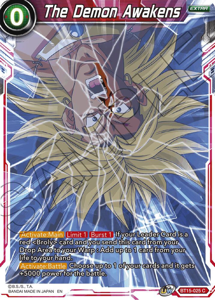 The Demon Awakens BT15-025 card from Saiyan Showdown