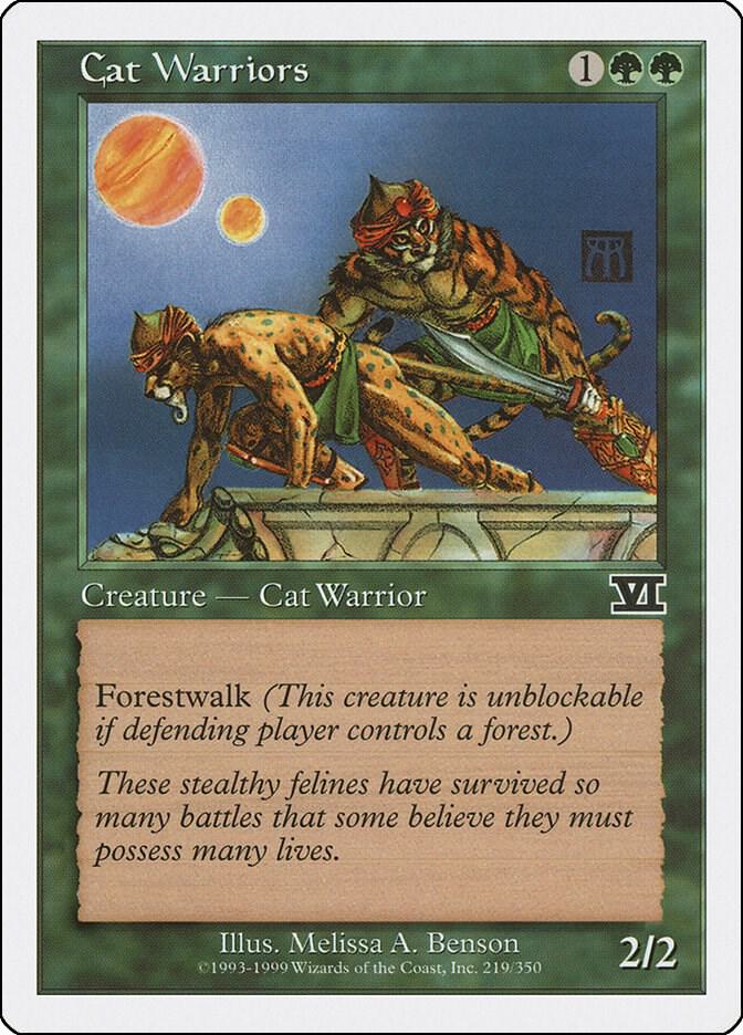 Cat Warriors 219 card from Classic Sixth Edition