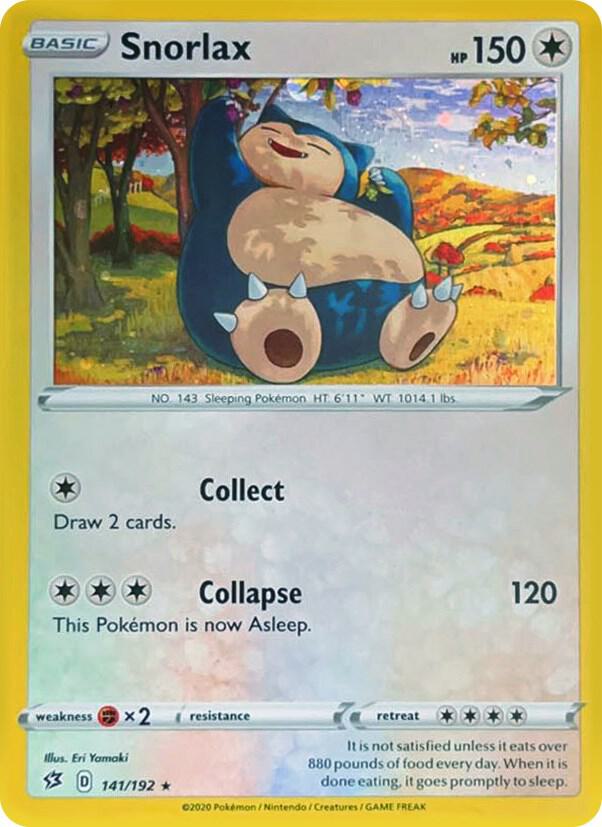 Snorlax (Cosmos Holo) 141/192 card from Miscellaneous Cards & Products