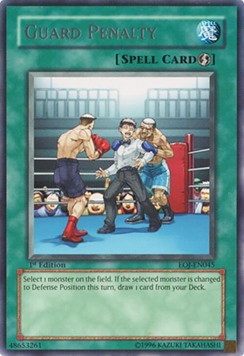 Guard Penalty EOJ-EN045 card from Enemy of Justice