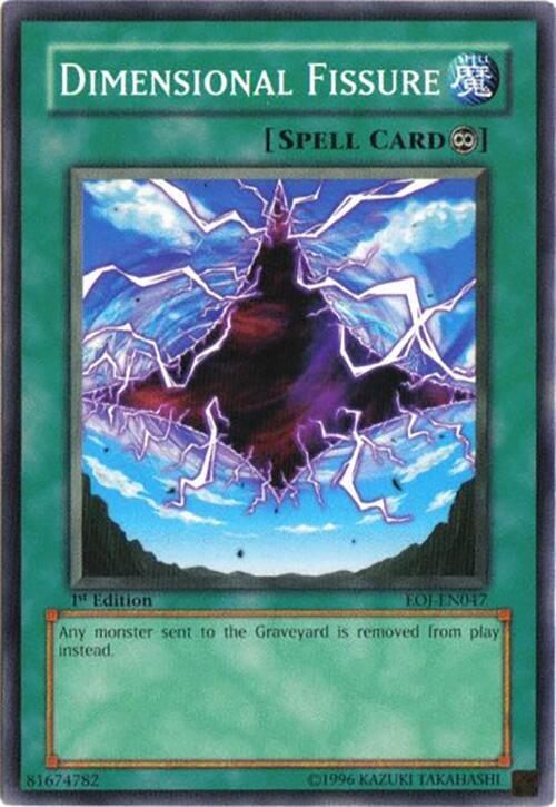 Dimensional Fissure EOJ-EN047 card from Enemy of Justice