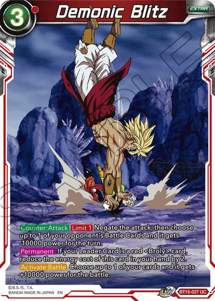 Demonic Blitz BT15-027 card from Saiyan Showdown