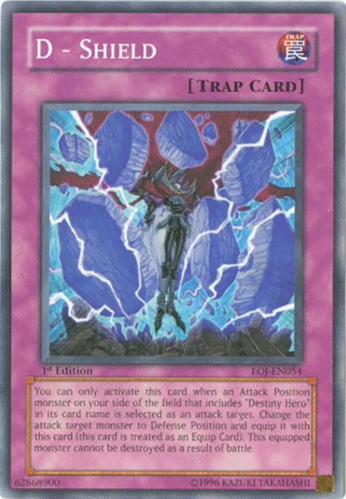 D - Shield EOJ-EN054 card from Enemy of Justice