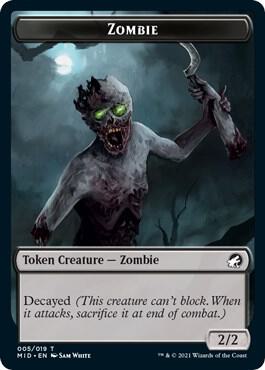 Zombie (005) // Devil Double-Sided Token 5 // 6 card from Innistrad: Midnight Hunt