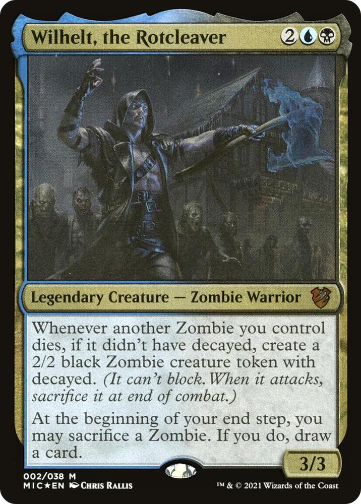 Wilhelt, the Rotcleaver (Display Commander) - Thick Stock 2 card from Commander: Innistrad: Midnight Hunt