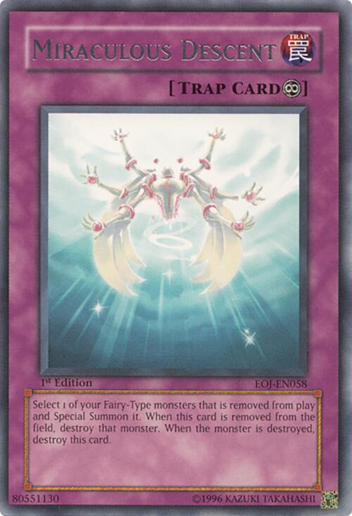 Miraculous Descent EOJ-EN058 card from Enemy of Justice