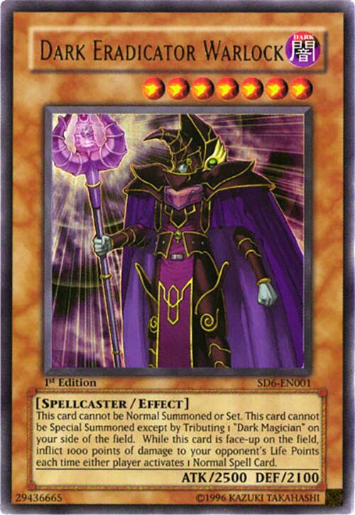 Dark Eradicator Warlock SD6-EN001 card from Structure Deck: Spellcaster's Judgment