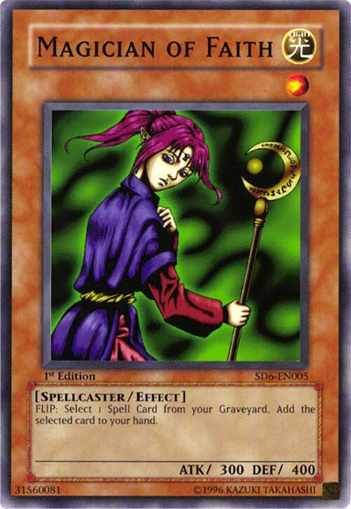 Magician of Faith SD6-EN005 card from Structure Deck: Spellcaster's Judgment