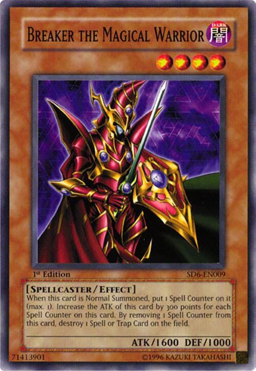 Breaker the Magical Warrior SD6-EN009 card from Structure Deck: Spellcaster's Judgment