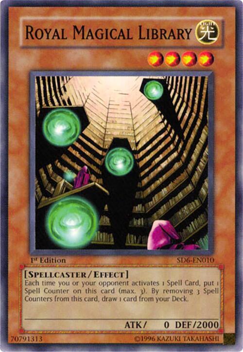 Royal Magical Library SD6-EN010 card from Structure Deck: Spellcaster's Judgment