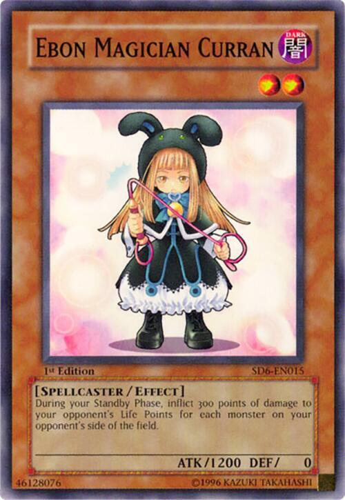 Ebon Magician Curran SD6-EN015 card from Structure Deck: Spellcaster's Judgment