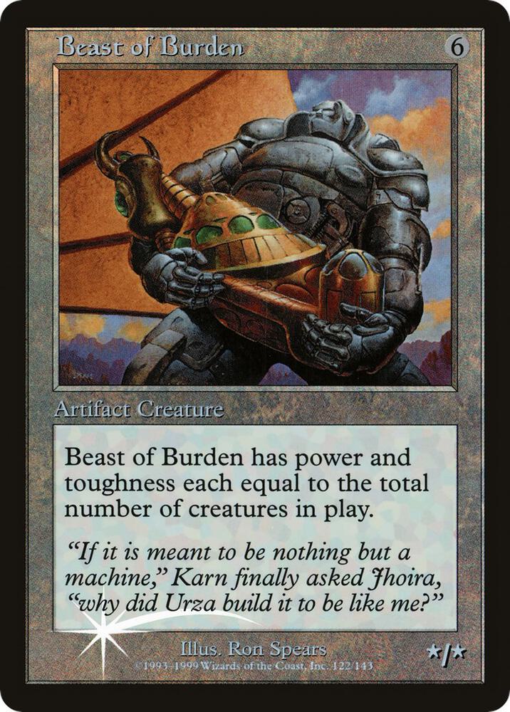 Beast of Burden (No Date) 5 card from Prerelease Cards