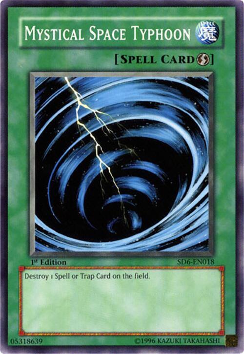 Mystical Space Typhoon SD6-EN018 card from Structure Deck: Spellcaster's Judgment