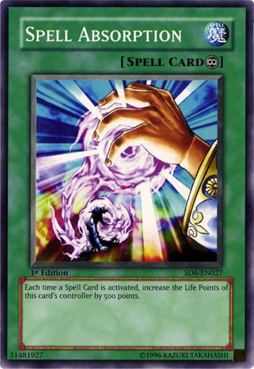 Spell Absorption SD6-EN027 card from Structure Deck: Spellcaster's Judgment