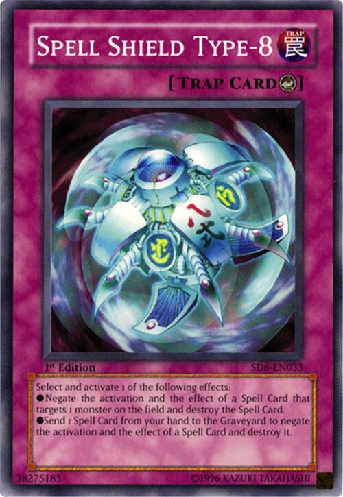 Spell Shield Type-8 SD6-EN033 card from Structure Deck: Spellcaster's Judgment