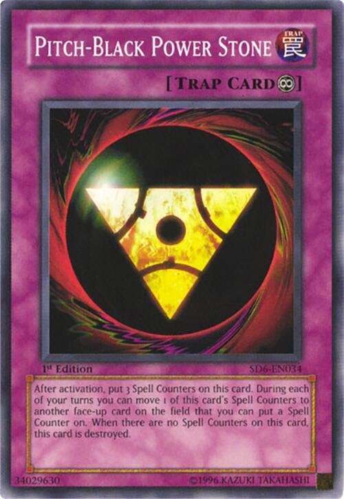 Pitch-Black Power Stone SD6-EN034 card from Structure Deck: Spellcaster's Judgment