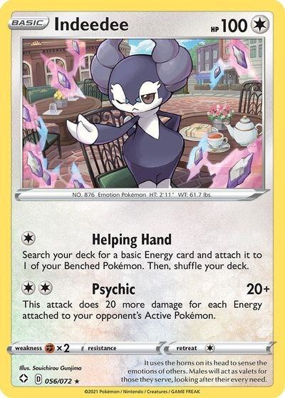 Indeedee 056/072 card from Deck Exclusives