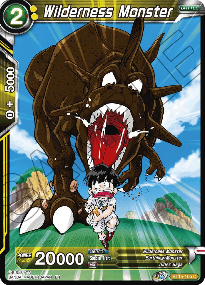 Wilderness Monster BT15-105 card from Saiyan Showdown