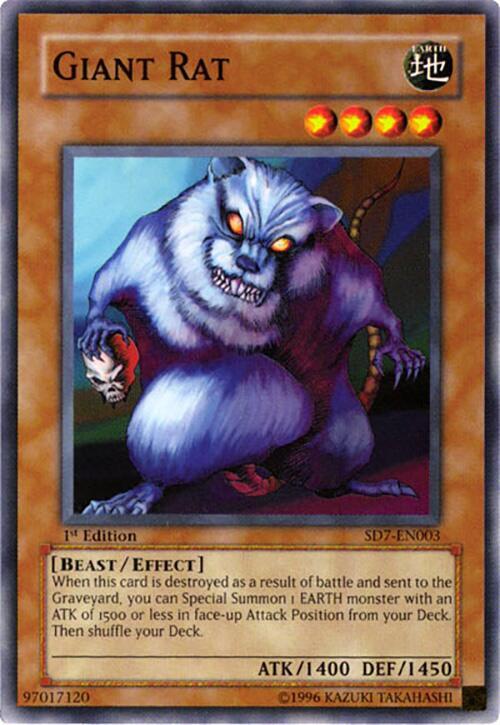 Giant Rat SD7-EN003 card from Structure Deck: Invincible Fortress