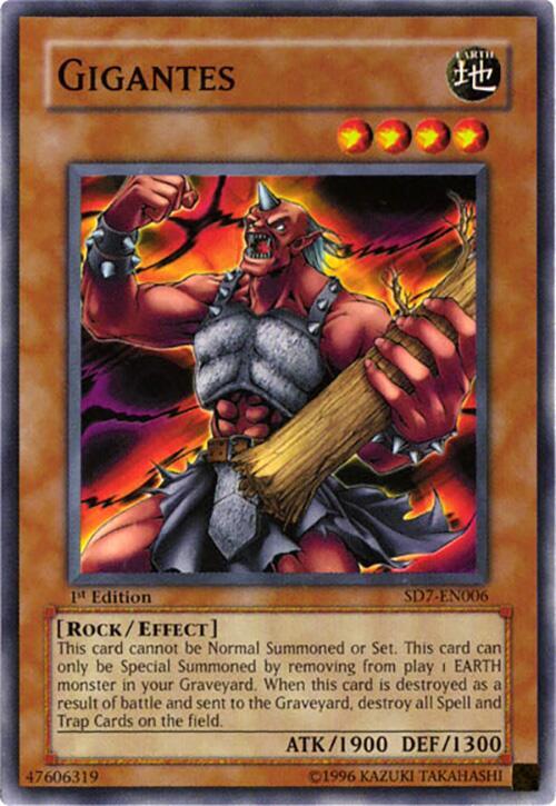 Gigantes SD7-EN006 card from Structure Deck: Invincible Fortress