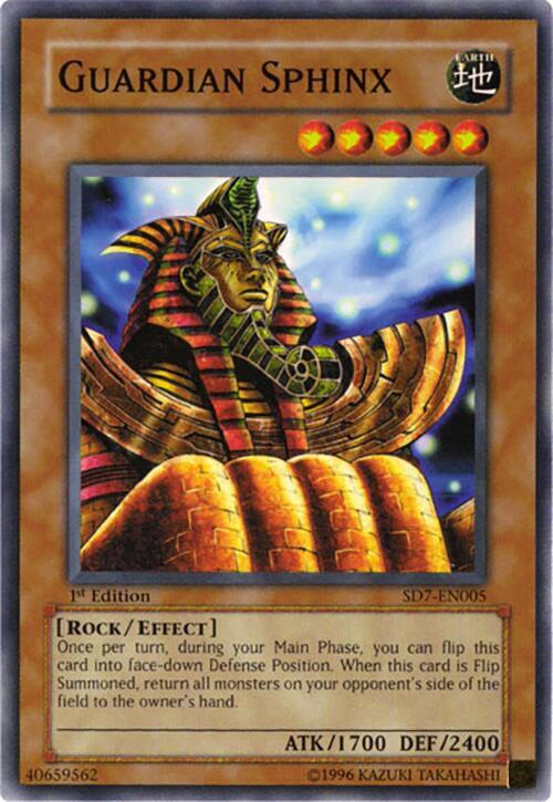 Guardian Sphinx SD7-EN005 card from Structure Deck: Invincible Fortress