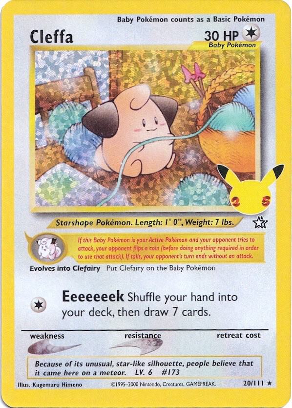 Cleffa 20/111 card from Celebrations: Classic Collection