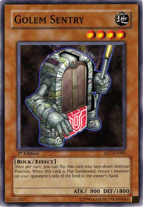 Golem Sentry SD7-EN008 card from Structure Deck: Invincible Fortress