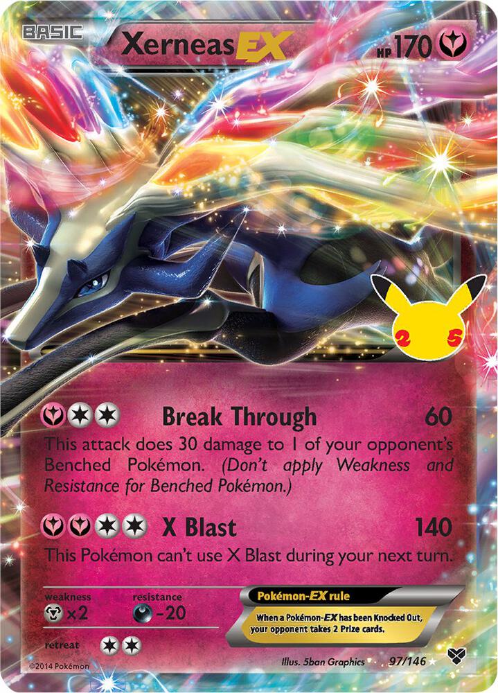 Xerneas EX 97/146 card from Celebrations: Classic Collection
