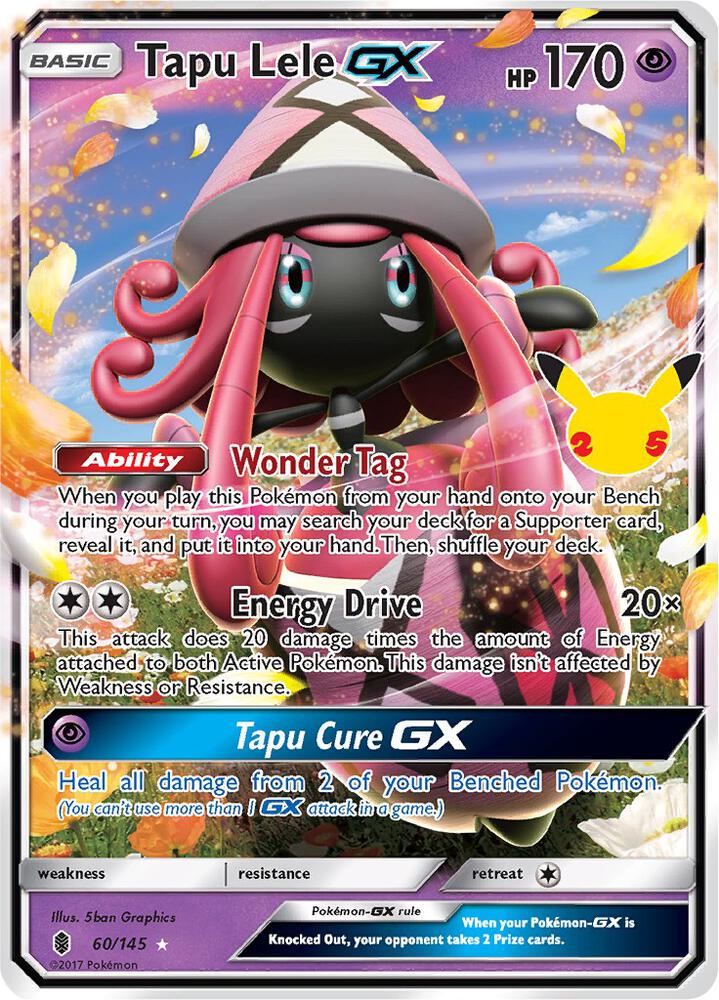 Tapu Lele GX 60/145 card from Celebrations: Classic Collection