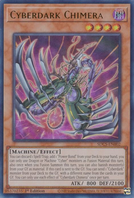 Cyberdark Chimera SDCS-EN002 card from Structure Deck: Cyber Strike