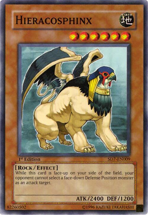 Hieracosphinx SD7-EN009 card from Structure Deck: Invincible Fortress