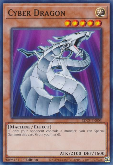 Cyber Dragon SDCS-EN003 card from Structure Deck: Cyber Strike
