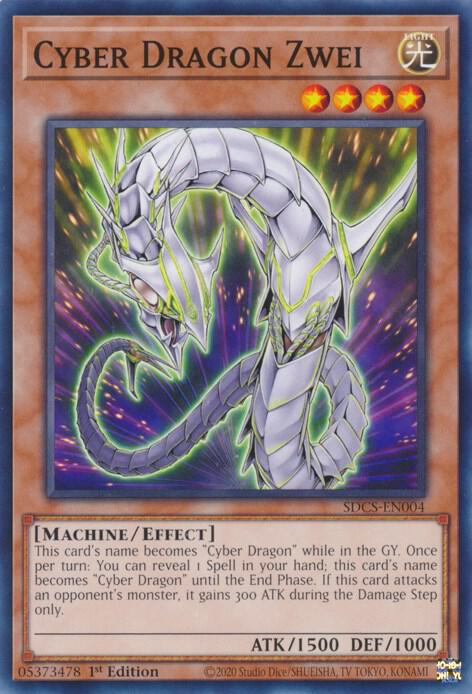 Cyber Dragon Zwei SDCS-EN004 card from Structure Deck: Cyber Strike