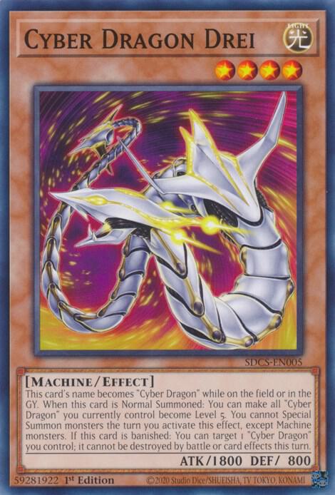 Cyber Dragon Drei SDCS-EN005 card from Structure Deck: Cyber Strike
