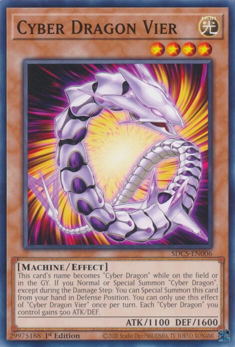 Cyber Dragon Vier SDCS-EN006 card from Structure Deck: Cyber Strike