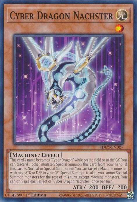 Cyber Dragon Nachster SDCS-EN007 card from Structure Deck: Cyber Strike