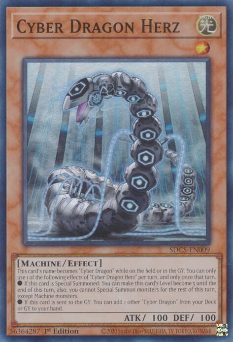 Cyber Dragon Herz SDCS-EN009 card from Structure Deck: Cyber Strike