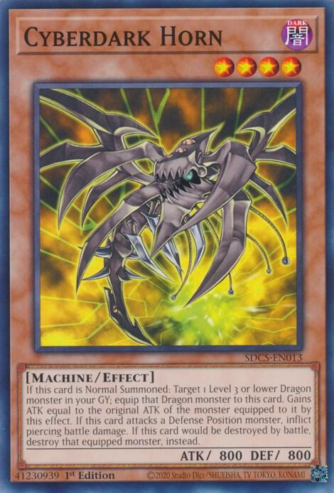 Cyberdark Horn SDCS-EN013 card from Structure Deck: Cyber Strike