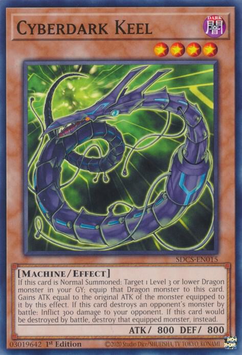 Cyberdark Keel SDCS-EN015 card from Structure Deck: Cyber Strike