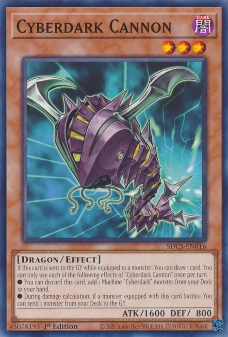 Cyberdark Cannon SDCS-EN016 card from Structure Deck: Cyber Strike