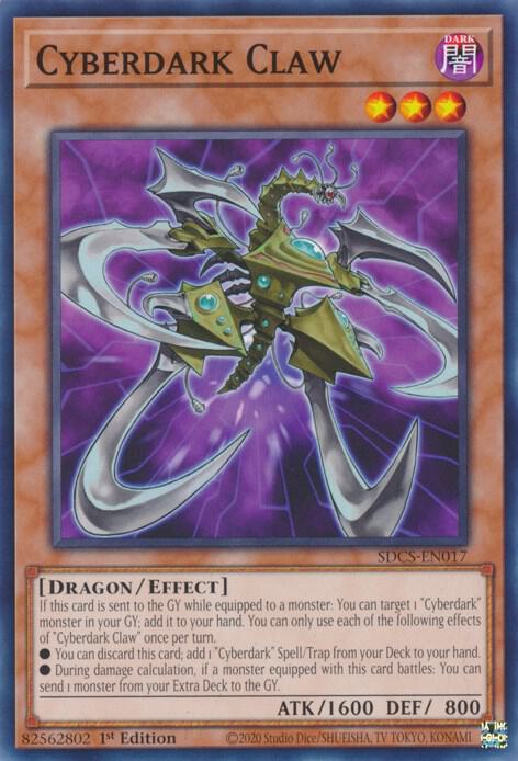 Cyberdark Claw SDCS-EN017 card from Structure Deck: Cyber Strike