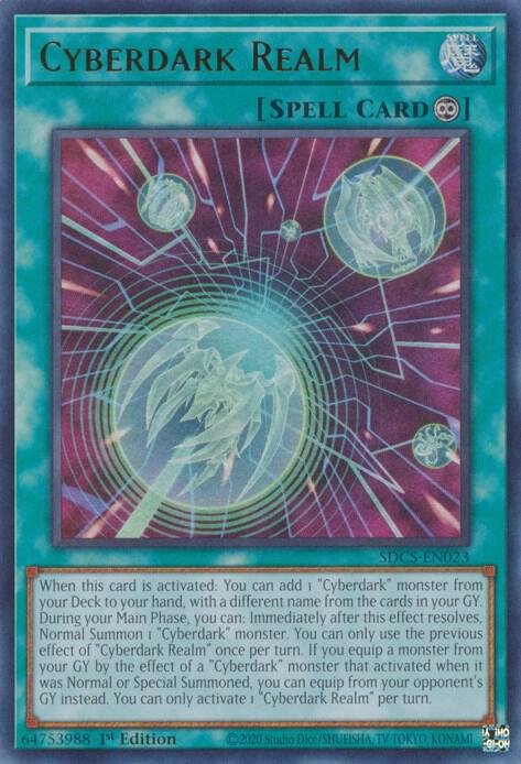 Cyberdark Realm SDCS-EN023 card from Structure Deck: Cyber Strike