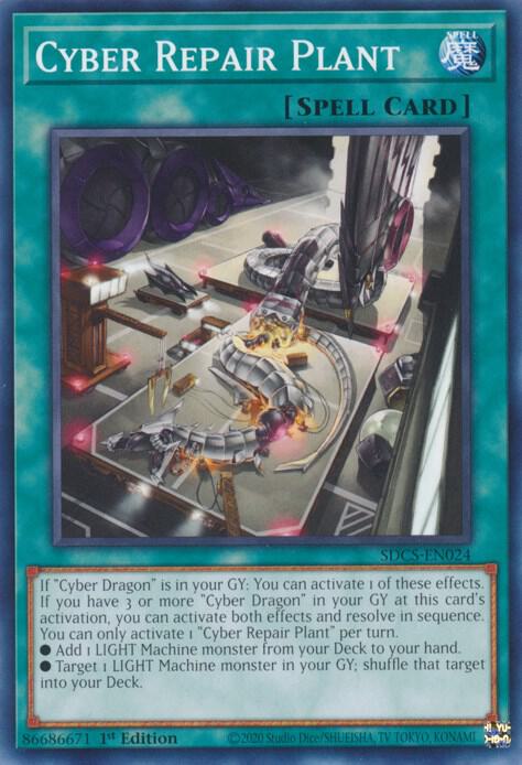 Cyber Repair Plant SDCS-EN024 card from Structure Deck: Cyber Strike
