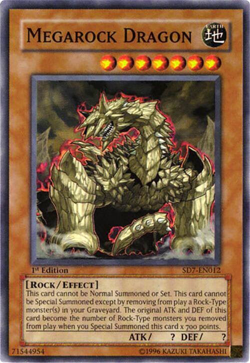 Megarock Dragon SD7-EN012 card from Structure Deck: Invincible Fortress