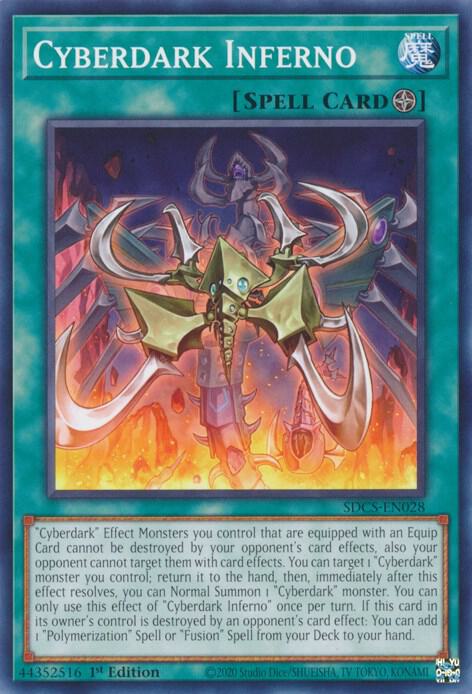 Cyberdark Inferno SDCS-EN028 card from Structure Deck: Cyber Strike