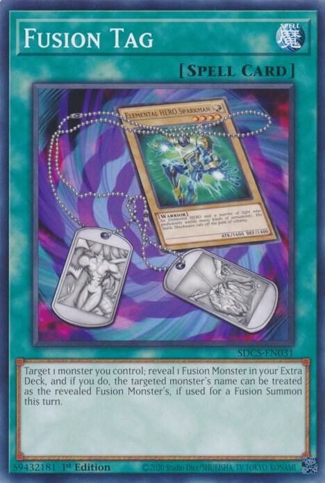 Fusion Tag SDCS-EN031 card from Structure Deck: Cyber Strike
