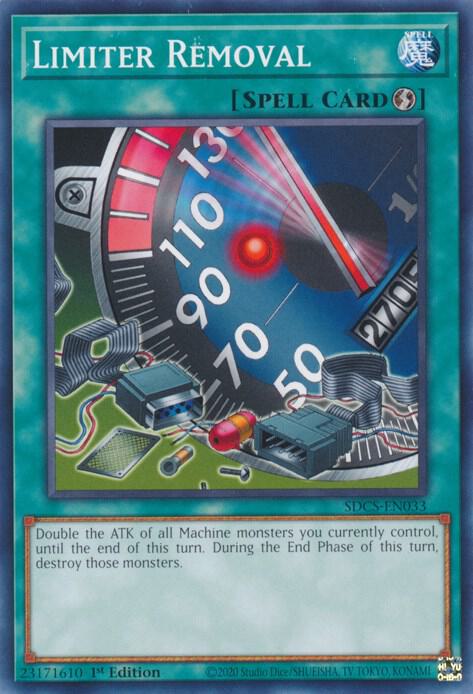 Limiter Removal SDCS-EN033 card from Structure Deck: Cyber Strike