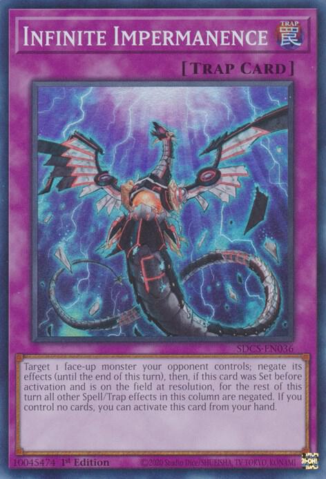 Infinite Impermanence SDCS-EN036 card from Structure Deck: Cyber Strike